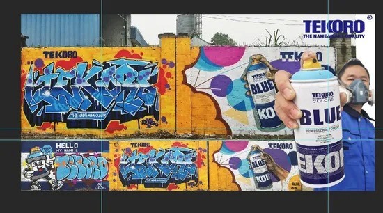 Chrome Effect Auto Graffiti Spray Paint with Low Odor Formulation for Versatile Substrate Use